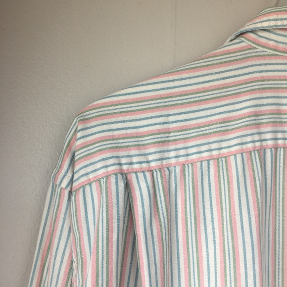 BANANA REPUBLIC Vintage Men’s Striped Button Up M - Picture 4 of 8